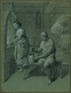 Hércules y Onfale de Johann Peter Krafft