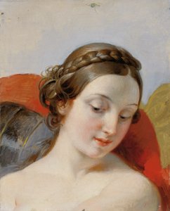 Cabeza de niña (Estudio para "Rüdiger and Angelica") de Johann Peter Krafft