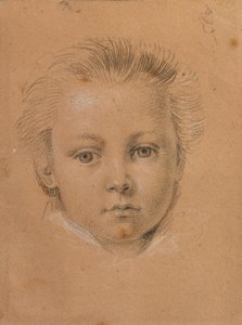 estudio de cabeza de un niño de Johann Peter Krafft