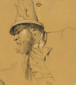 Estudio principal para la "Escena de la lucha por la libertad tirolesa" de Johann Peter Krafft
