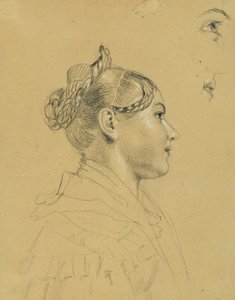 Estudio de niña para "Regreso del emperador Franz de Pressburg" de Johann Peter Krafft