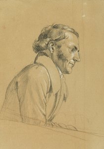 Estudio masculino para "Regreso del emperador Francisco de Pressburg" de Johann Peter Krafft