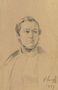 Estudio de retrato de Franz Xaver Eckl