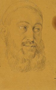 Estudio de retrato de Rudolf von Habsburg y el sacerdote de Johann Peter Krafft