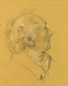 Estudio de retrato para la "Salida de la pareja imperial tras una grave enfermedad del emperador Francisco I". de Johann Peter Krafft