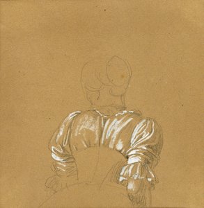 Boceto de una niña para la "Escena de la lucha tirolesa por la libertad" de Johann Peter Krafft