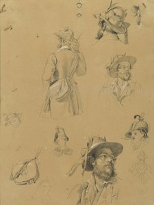 Boceto para la "Escena de la lucha por la libertad tirolesa" de Johann Peter Krafft