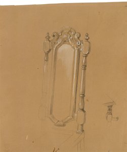 Estudio de un brazo de silla de Johann Peter Krafft