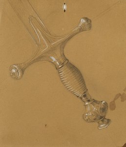 estudio de una espada de Johann Peter Krafft