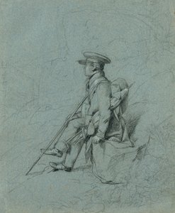 Estudio de un pintor en reposo