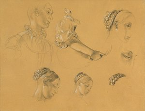 Estudio para "Hermann y Dorothea en la viña" de Johann Peter Krafft