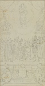 Bautismo de Esteban de Hungría de Johann Peter Krafft