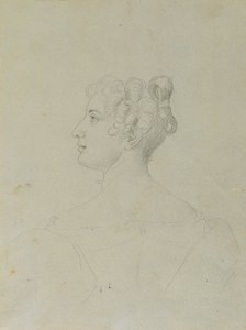 Estudio de retrato femenino de Johann Peter Krafft