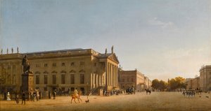 La Ópera Real, Unter den Linden, 1845 de Johann Philipp Eduard Gaertner