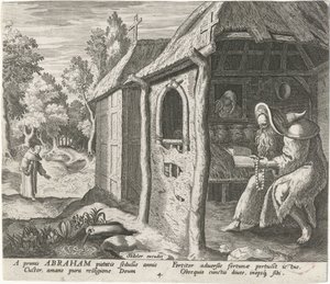 Abraham de Edesa como ermitaño Ermitaños masculinos (título de la serie) Solitudo Sive Vitae Patrum Eremicolarum (título de la serie)