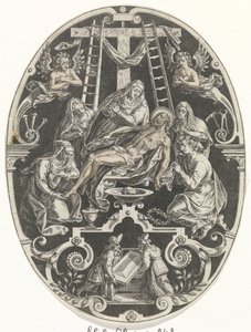 Entre van Christus Passie van Christus (título de la serie) La Pasión de Cristo, Nuestra Redención (título de la serie) de Johann Sadeler (I)