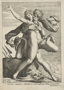 Caenis abrazada por Neptuno