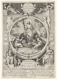 Cristo como vencedor de la muerte y el pecado de Johann Sadeler (I)