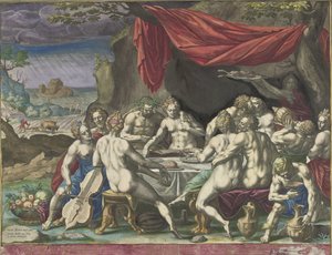 La humanidad antes del diluvio
Sicut autem erat in diebus Noe (título en el objeto) de Johann Sadeler (I)