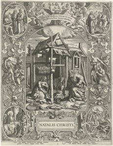 Natividad: Navidad Natalis Christi (título sobre objeto) Las cuatro fiestas cristianas más importantes (título de la serie)