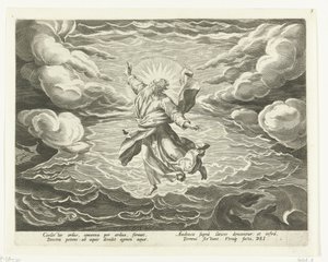 Creación del aire y el agua. Creación del mundo (título de la serie) de Johann Sadeler (I)