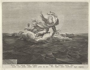 Creación de la luz y la oscuridad. Creación del mundo (título de la serie) de Johann Sadeler (I)