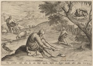 Dios apareciendo a Moisés, 1585