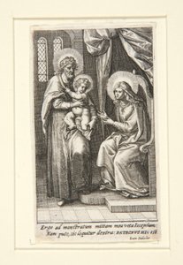 la sagrada familia de Johann Sadeler I