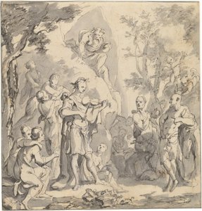 El concurso entre Apolo y Pan ante el rey Midas de Johann Spillenberger