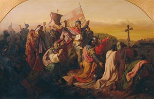 Godofredo de Bouillon y cruzados de Johann  Till der Jüngere