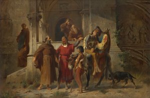 Estudio para el cuadro: Cruzados que regresan de Johann  Till der Jüngere