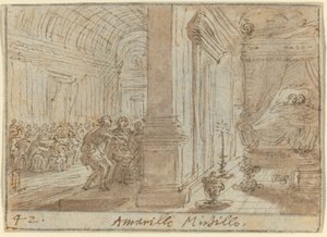 Amarilli y Mirtillo de Johann Wilhelm Baur
