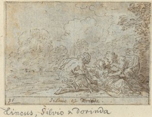 Linco, Silvio y Dorinda de Johann Wilhelm Baur