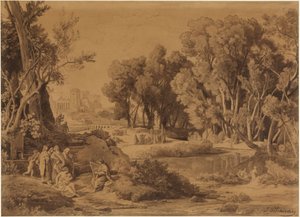La invención de las artes en el linaje de Caín (Génesis 4, 20-22) de Johann Wilhelm Schirmer