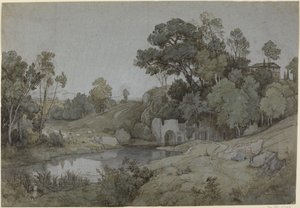 La gruta de Egeria de Johann Wilhelm Schirmer