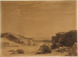 Agar en el desierto (Génesis 21, 16) de Johann Wilhelm Schirmer