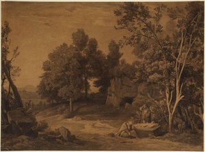 Lamento por la muerte de Sara (Génesis 23, 2) de Johann Wilhelm Schirmer