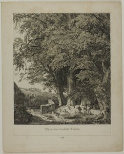 Bajo la sombra de un tilo de Johann Wilhelm Schirmer