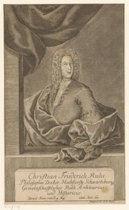 Retrato de Christian Friedrich Ruhe de Johann Wolfgang Heinrich Stockmar