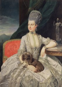 Archiduquesa María Cristina Habsburgo-Lorena (1742-98), hija de la Emperatriz María Teresa de Austria (1717-80) y el Emperador Francisco I de Austria (1742-98) de Johann Zoffany