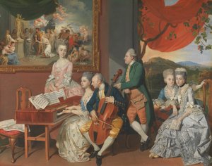 La familia Gore con George, III conde Cowper de Johann Zoffany
