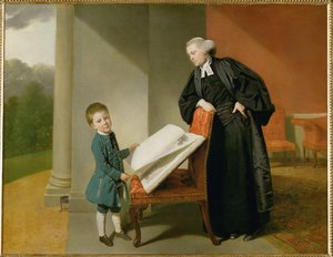 El reverendo Randall Burroughs y su hijo Ellis ... de Johann Zoffany
