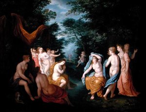 Diana y Acteón de Johann or Hans (attr.to) Konig