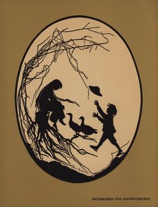 Hermano y hermana (litografía) de Johanna Beckmann
