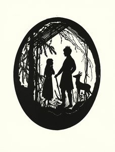 Hermano y hermana (litografía) de Johanna Beckmann