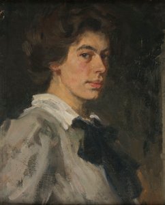 Retrato juvenil – Autorretrato de Johanna Kampmann Freund
