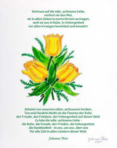 El ramo de tulipanes Rosental para la tranquilidad, la alegría, la paz, la seguridad y la gratitud