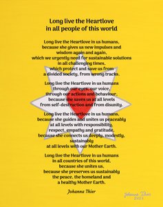 Viva el Heartlove en todas las personas de este mundo - Versión 1 de Johanna Thier