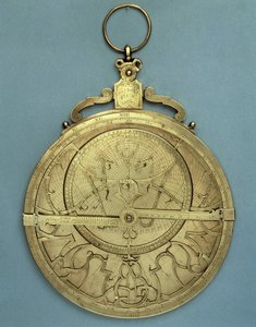Instrumento astronómico: un astrolabio de Johannes Stoeffler (1452-1531), hecho en el siglo XVI. París, Colección Brieux de Johannes Stoeffler