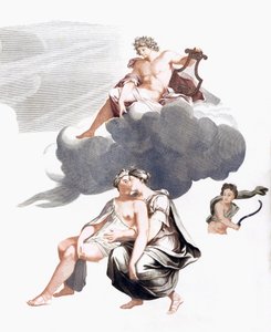 Júpiter y Calisto (imprimir) de Johannes (after) Teyler